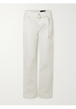 Proenza Schouler - Ellsworth Belted Low-rise Straight-leg Jeans - White - 25,27,28,29,30,31