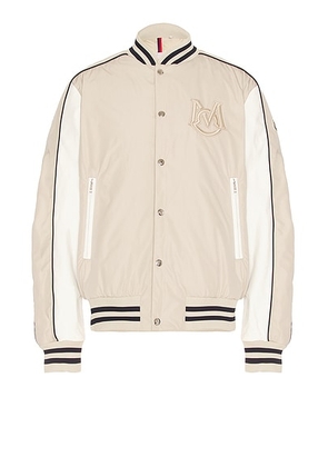Moncler Detian Bomber in Beige - Brown. Size 4 (also in ).