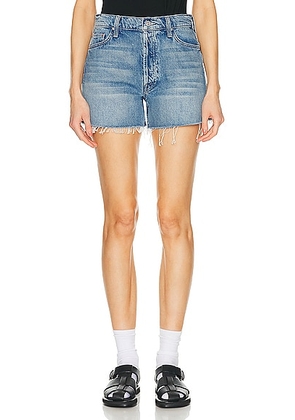 MOTHER The Skipper Short N Long Short in Leap At The Chance - Denim-Light. Size 28 (also in 29).