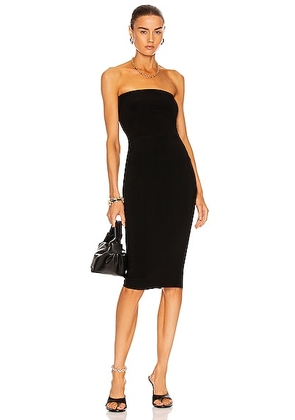 Norma Kamali Strapless Dress in Black - Black. Size S (also in L, XL).