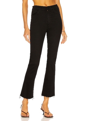 MOTHER The Hustler Ankle Fray Jeans in Not Guilty - Black. Size 23 (also in 24, 25, 26, 27, 28, 29, 34).