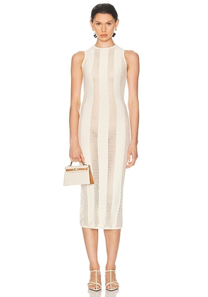 Fleur du mal Simone Maxi Dress in Lait De Coco - Cream. Size M (also in L, S, XS).