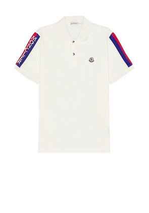 Moncler Polo in White - White. Size XL (also in ).