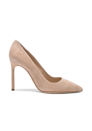 Manolo Blahnik BB 105 Suede Pumps in Nude Suede - Nude. Size 41.5 (also in ).