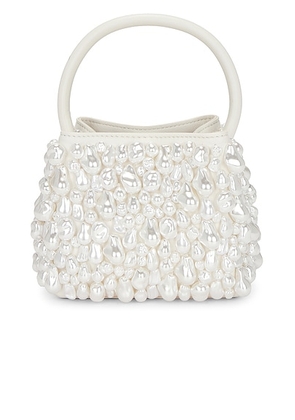 Cult Gaia Solene Top Handle Bag in Pearl - Ivory. Size all.