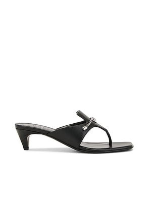 Magda Butrym Leather Sandal in Black - Black. Size 37 (also in 36, 38, 40).