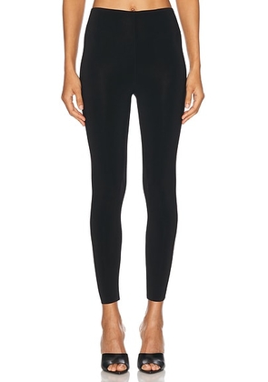 Norma Kamali Cropped Legging in Black - Black. Size M (also in L, S, XL).