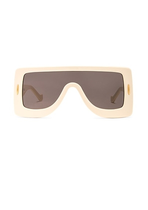 Loewe Square Sunglasses in Shiny Ivory - Ivory. Size all.
