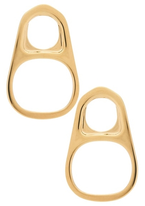 Jean Paul Gaultier Pull Tab Can Earrings in Gold - Metallic Gold. Size all.