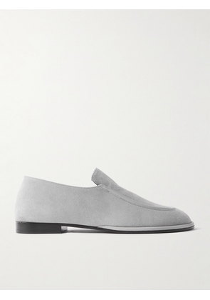 NEOUS - Polaris Leather-trimmed Suede Loafers - Gray - IT35,IT35.5,IT36,IT36.5,IT37,IT37.5,IT38,IT38.5,IT39,IT39.5,IT40,IT40.5,IT41