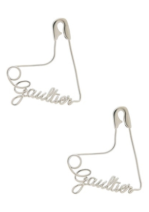 Jean Paul Gaultier Safety Pin Earring in Silver - Metallic Silver. Size all.