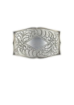 Kemo Sabe Scallop #1 Ames Belt Buckle in Silver - Metallic Silver. Size all.