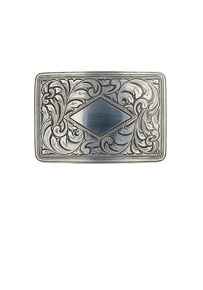 Kemo Sabe Gilman Rectangle Belt Buckle in Silver - Metallic Silver. Size all.