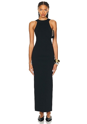 KHAITE Media Dress in Black - Black. Size L (also in ).