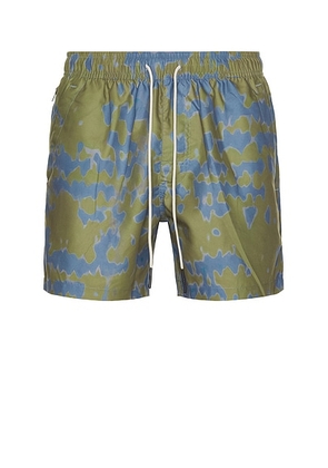 OAS Highland Swim Shorts in Multi - Olive. Size XL/1X (also in ).