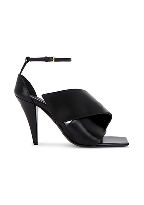 Givenchy Twisted Ribbon Sandal in Black - Black. Size 36.5 (also in 36, 37, 37.5, 38, 39, 40).