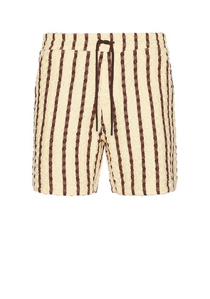 OAS Tartufo Porto Waffle Shorts in Multi - Cream. Size M (also in L, S).