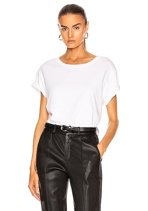 NILI LOTAN Brady Tee in White - White. Size XL (also in L, M, S, XS).