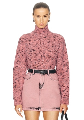 Moschino Jeans Turtleneck Sweater in Multi Violet - Pink. Size L (also in ).