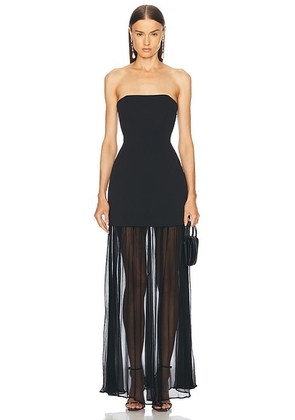 L'Academie by Marianna Amiens Gown in Black - Black. Size S (also in L, M, XL, XS, XXS).
