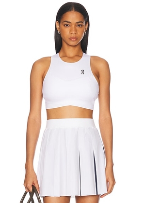 On Court Crop Top in White - White. Size L (also in ).