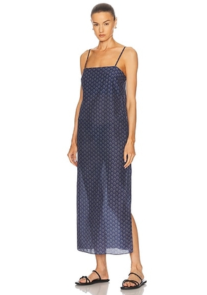 Matteau Square Shift Midi Dress in Cassis - Navy. Size 1 (also in ).
