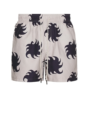 OAS Gravel Ember Swim Shorts in Grey - Light Grey. Size L (also in M, XL/1X).