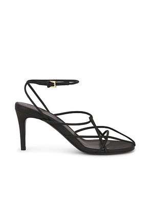KHAITE Loulou Sandal in Black - Black. Size 36 (also in 37, 37.5, 39, 41).