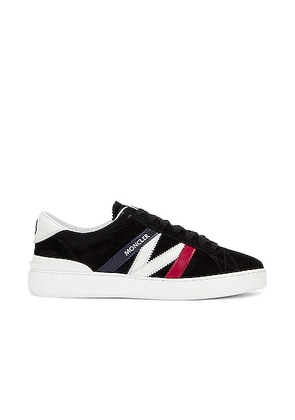 Moncler Monaco M Sneaker in Black  White & Tricolor - Black. Size 40 (also in 41, 44).