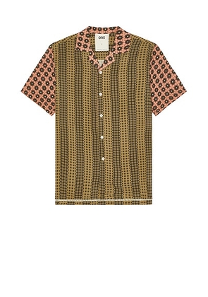 OAS Reverie Viscose Shirt in Multi - Olive. Size L (also in M).