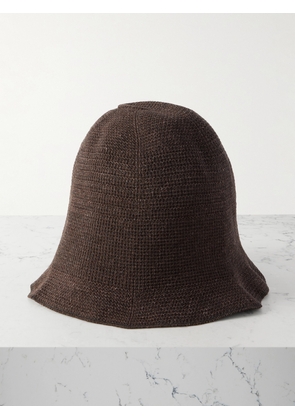 The Row - Jashi Linen-blend Bucket Hat - Brown - P/S,M/L