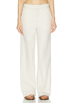 MOTHER The Sk8r Prep Sneak Jeans in Ecru - White. Size 30 (also in 31).