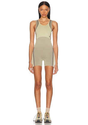 On Studio Knit Bodysuit in Caper - Olive. Size L (also in XS).