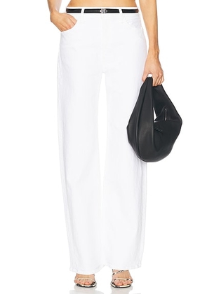 MOTHER The Dodger Sneak Jeans in Totally Innocent - White. Size 26 (also in 28, 32, 33, 34).