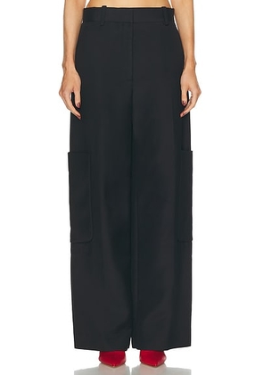 KHAITE Caiton Pant in Black - Black. Size 6 (also in ).