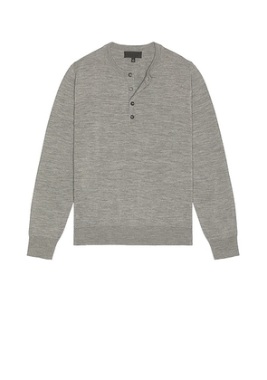 NILI LOTAN Wylie Sweater in Medium Grey Melange - Grey. Size L (also in M, XL/1X).