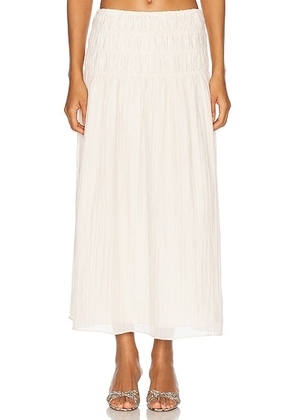 LPA Emelia Skirt in Ivory - Ivory. Size L (also in M, S, XL, XS).