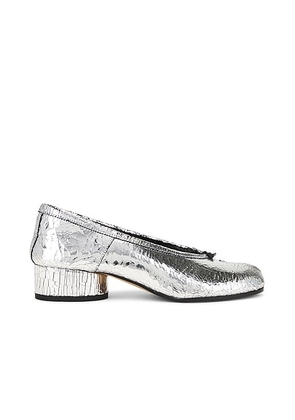 Maison Margiela Tabi Ballerina Heel in Silver - Metallic Silver. Size 40 (also in ).
