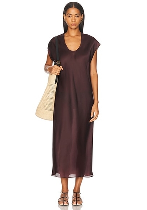 KHAITE Darby Dress in Almandine - Brown. Size S (also in L).