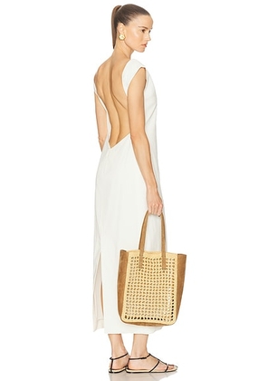 KHAITE Ayame Dress in Chalk - White. Size 2 (also in 0).