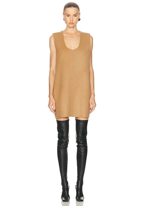 KHAITE Nyona Dress in Camel - Beige. Size XS (also in L).