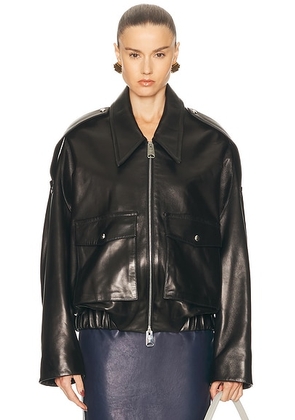 KHAITE Owey Jacket in Black - Black. Size M (also in ).