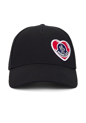 Moncler Baseball Cap in Black - Black. Size all.