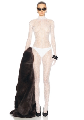 The New Arrivals by Ilkyaz Ozel Circe Jumpsuit in La Tendresse - White. Size 40 (also in 34, 36).