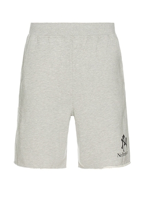 No Problemo Nyp Sweatshort in Grey Marl - Grey. Size L (also in M, S, XS).