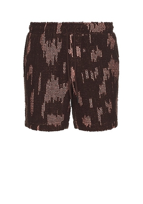 OAS Brink Cuba Crochet Shorts in Multi - Brown. Size L (also in M).