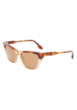 Victoria Beckham Brown Acetate Sunglasses