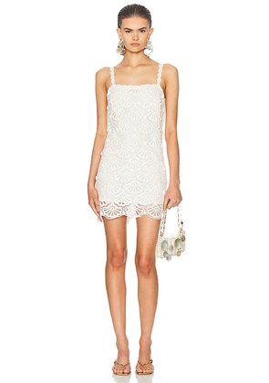 LoveShackFancy Lamont Dress in Ecru - White. Size M (also in S, XS).