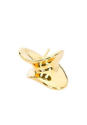 KHAITE Shadow Hair Cuff in Gold - Metallic Gold. Size all.