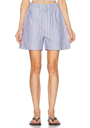 OURS THE BRAND Amore Short in Blu Spiaggia - Blue. Size L (also in M, S).